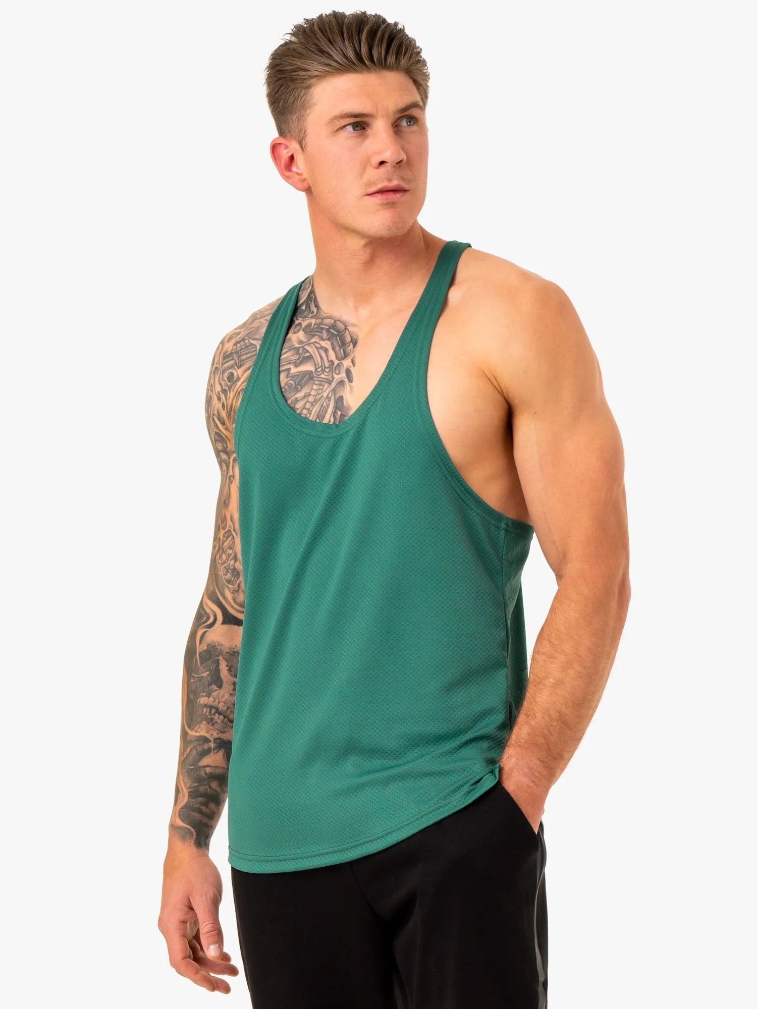 Enhance Stringer T-Back - Green sold by Ryderwear product image thumbnail 3