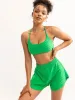 Terry Towelling Sports Crop - Green sold by Ryderwear
