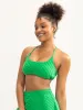 Terry Towelling Sports Crop - Green sold by Ryderwear