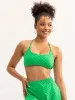 Terry Towelling Sports Crop - Green sold by Ryderwear