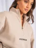 Unisex Half Zip Jumper - Sand sold by Ryderwear