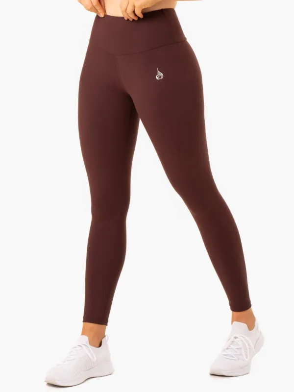 Staples Scrunch Bum Leggings - Chocolate sold by Ryderwear