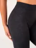 NKD Stonewash V Scrunch Leggings - Black Stonewash sold by Ryderwear