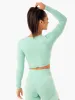 Sculpt Seamless Long Sleeve Top - Mint Marl sold by Ryderwear