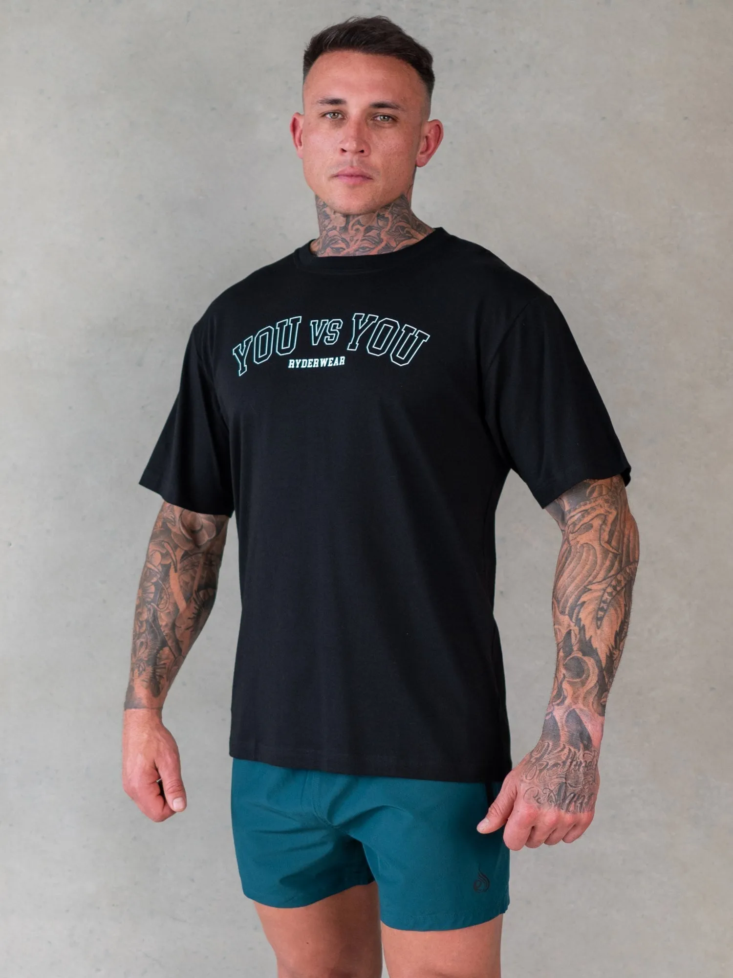 You vs You Oversized T-Shirt - Black sold by Ryderwear product image thumbnail 2