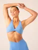 Momentum Twist Sports Bra - Bright Blue sold by Ryderwear