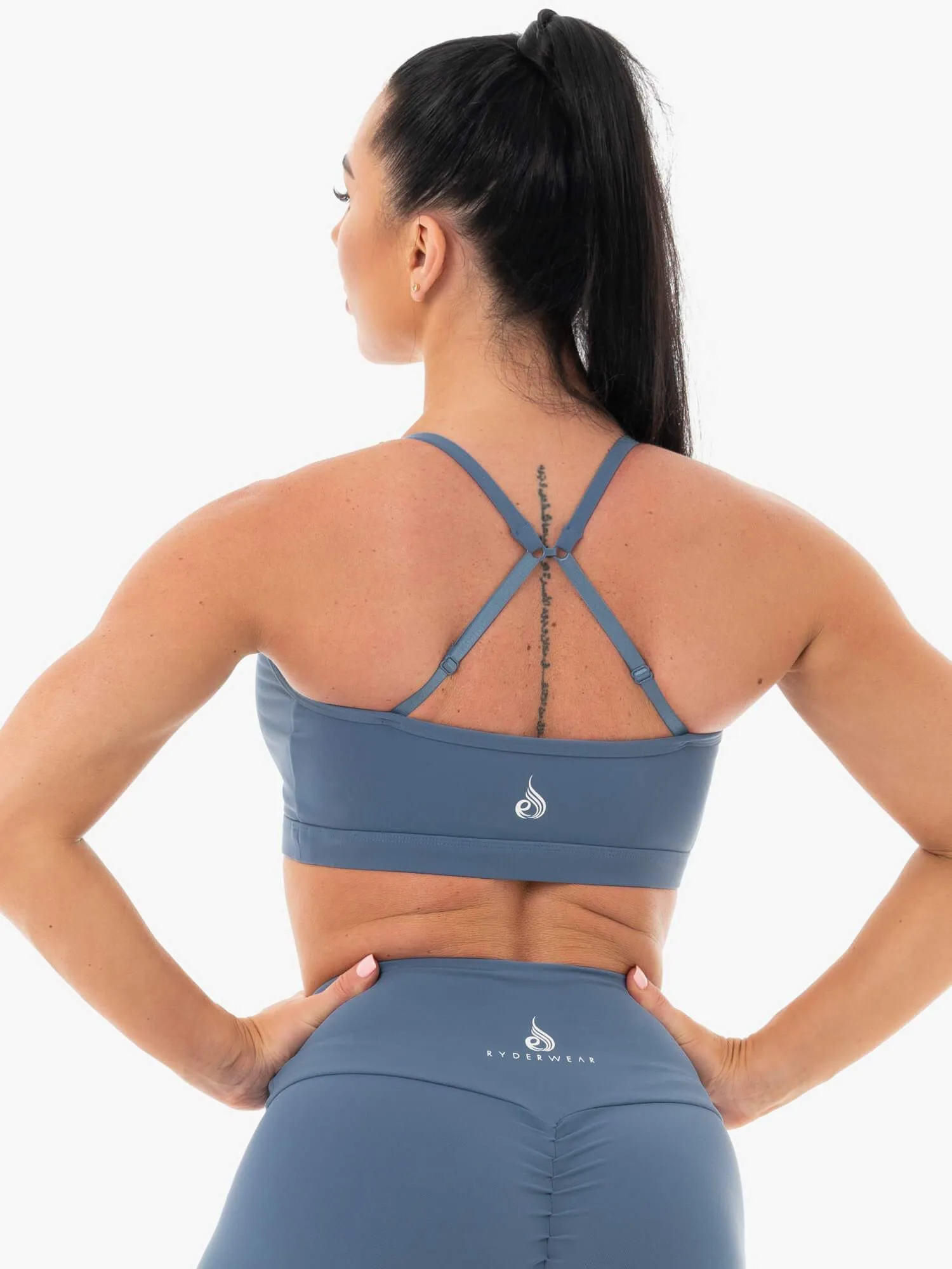 Staples Sports Bra - Steel Blue sold by Ryderwear product image thumbnail 2