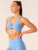 Momentum Twist Sports Bra - Bright Blue sold by Ryderwear