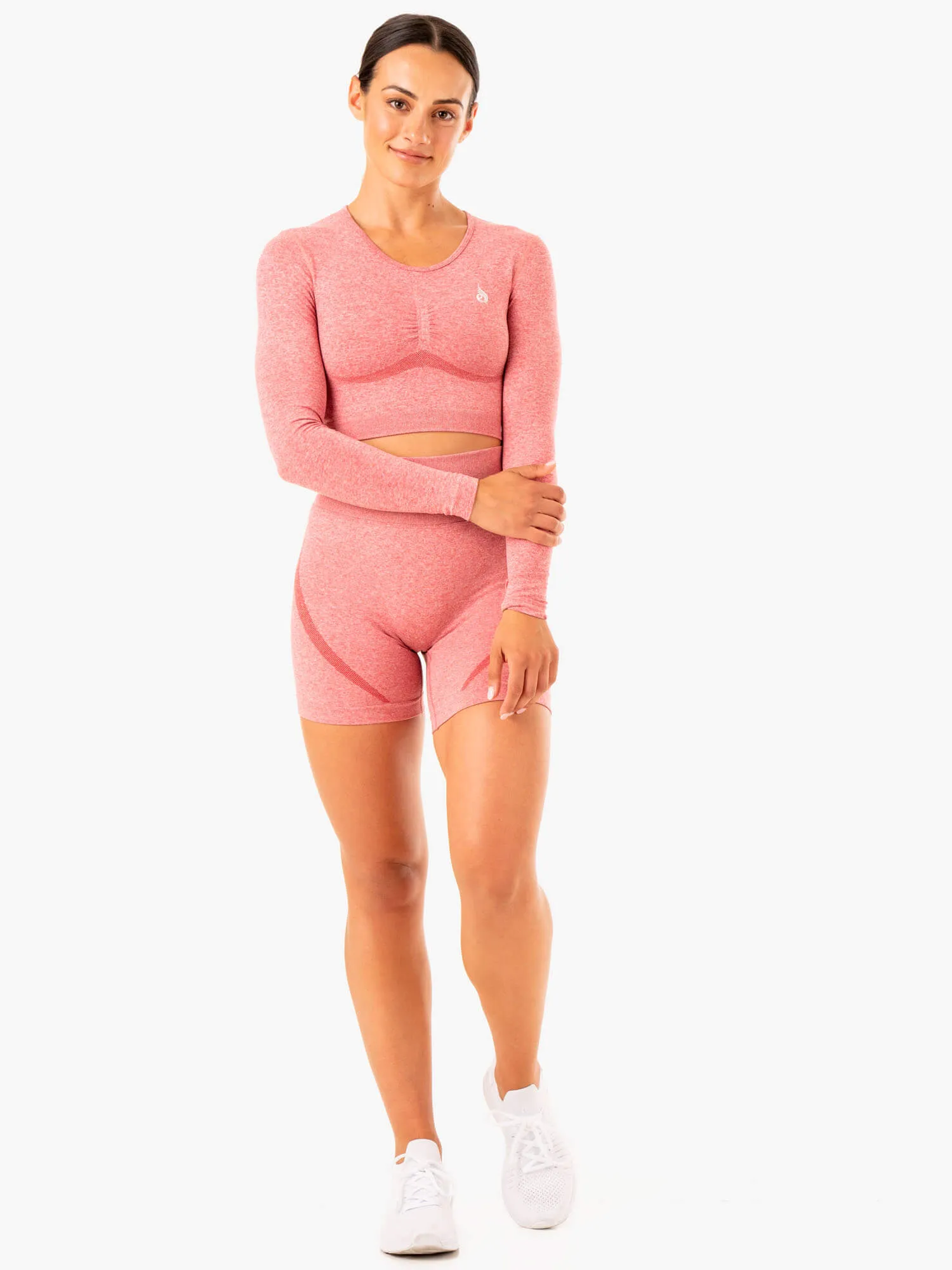 Staples Seamless Long Sleeve Top - Pink Marl sold by Ryderwear product image thumbnail 5