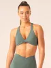 Momentum Twist Sports Bra - Forest Green sold by Ryderwear