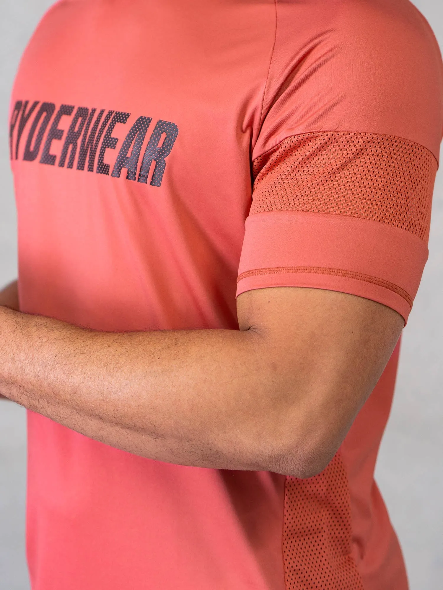 Flex Mesh T-Shirt - Dusty Red sold by Ryderwear product image thumbnail 3