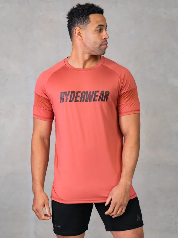 Flex Mesh T-Shirt - Dusty Red sold by Ryderwear