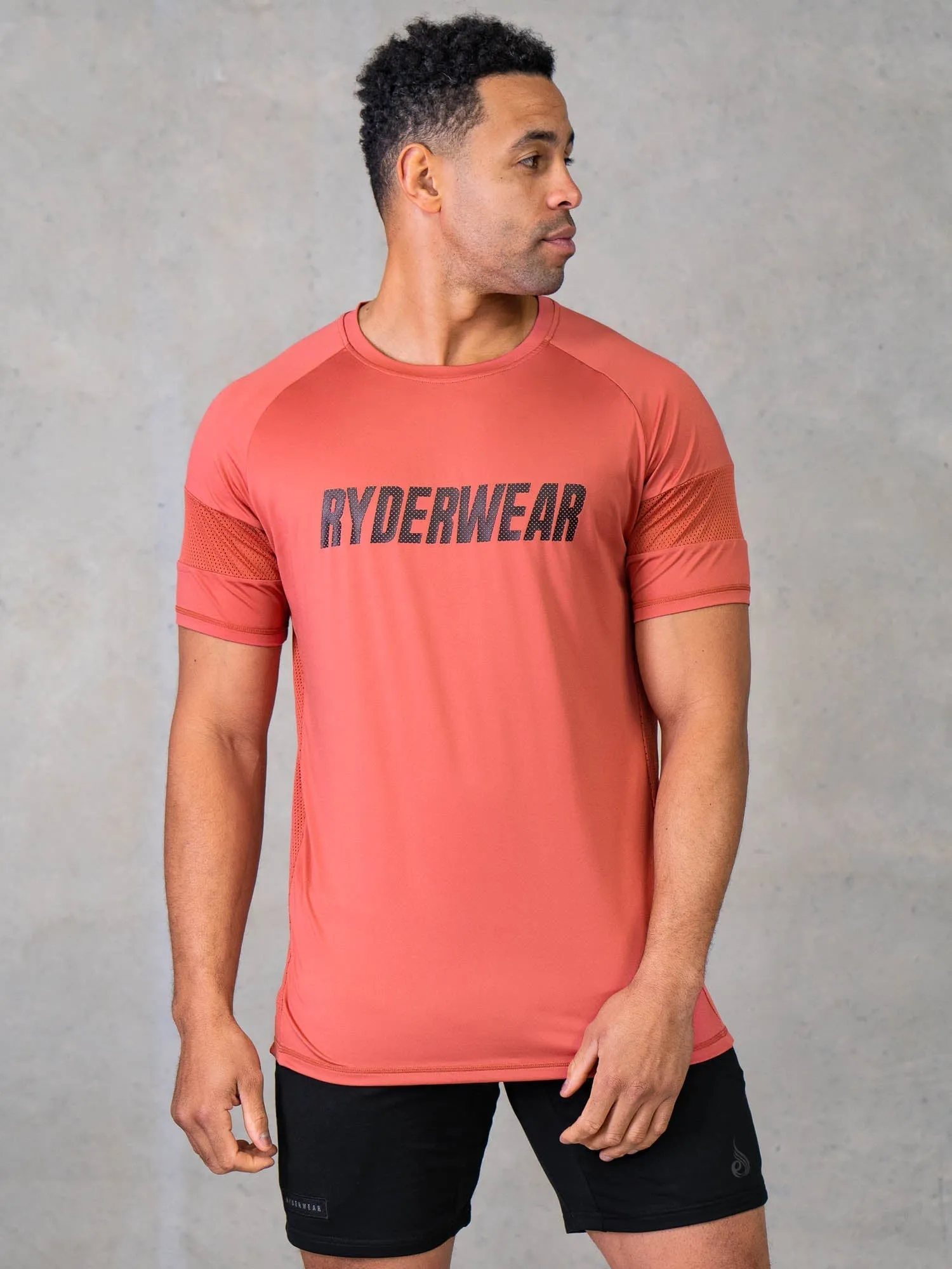 Flex Mesh T-Shirt - Dusty Red sold by Ryderwear