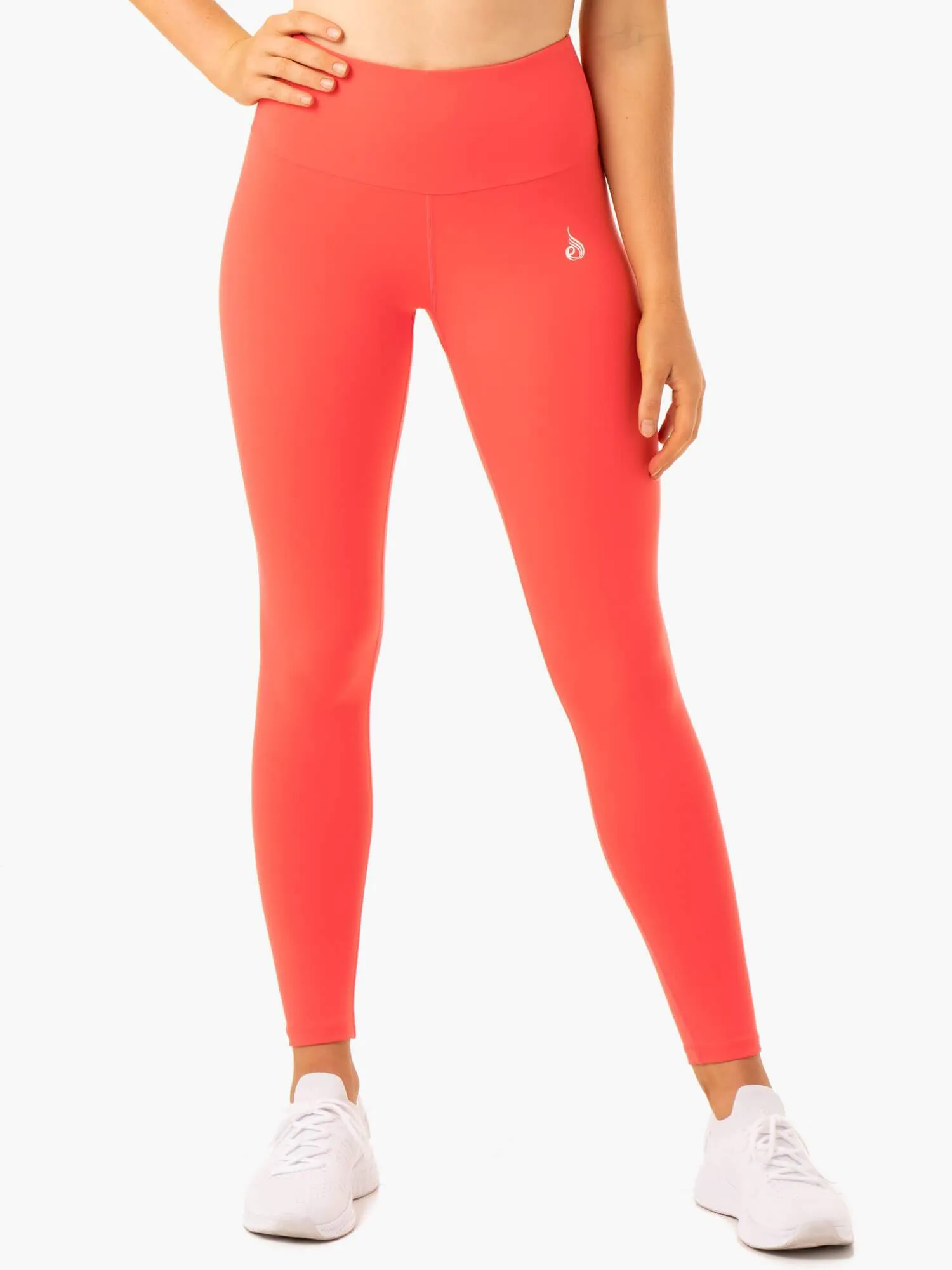 Staples Scrunch Bum Leggings - Coral sold by Ryderwear