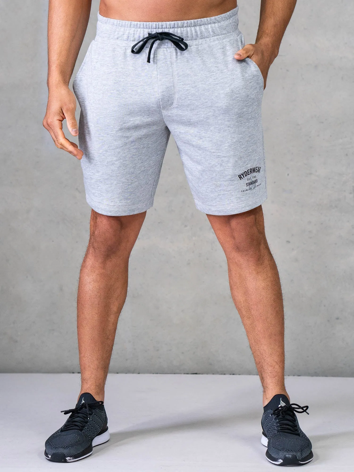 Legacy Track Shorts - Grey Marl sold by Ryderwear