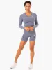 Staples Seamless Long Sleeve Top - Navy Marl sold by Ryderwear