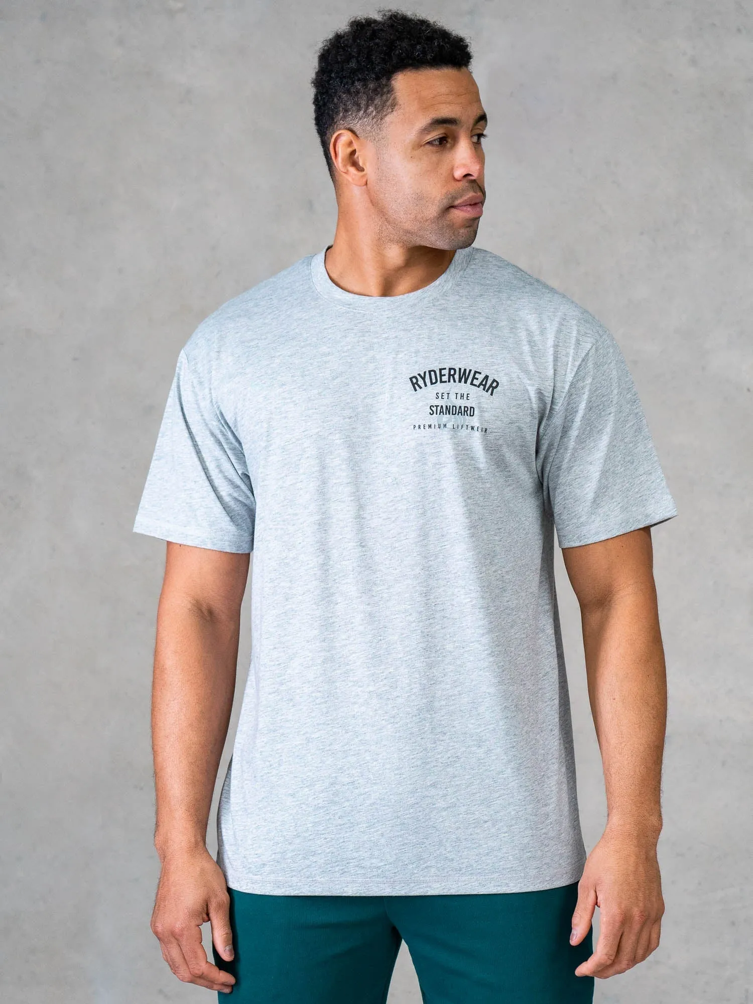 Legacy T-Shirt - Grey Marl sold by Ryderwear product image thumbnail 2