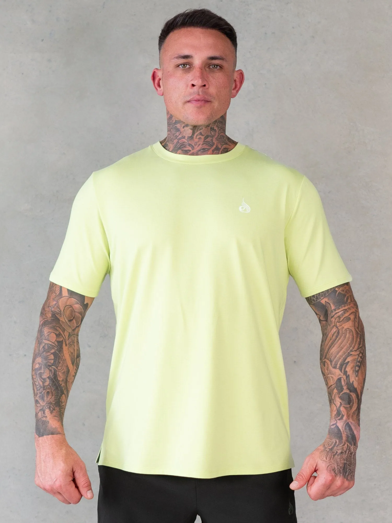 Soft Tech T-Shirt - Lime Marl sold by Ryderwear