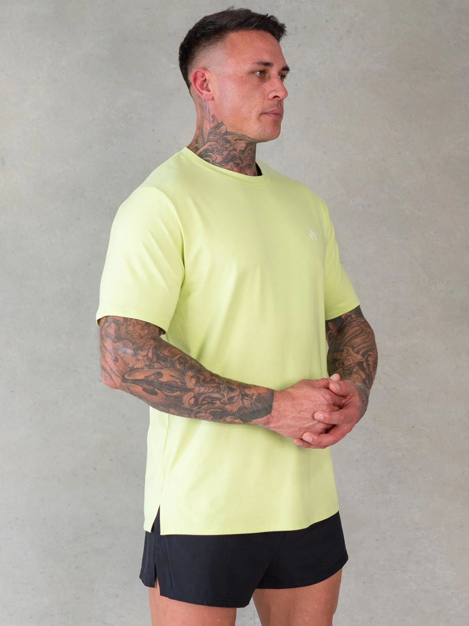 Soft Tech T-Shirt - Lime Marl sold by Ryderwear product image thumbnail 4