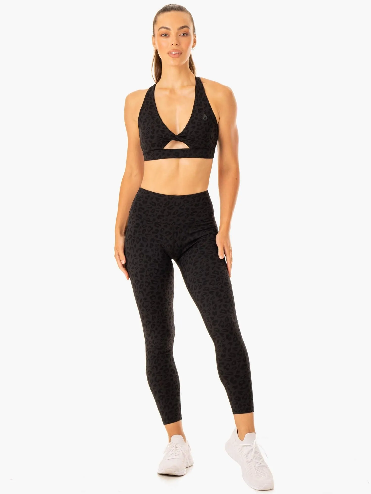 Adapt Twist Sports Bra - Black Leopard sold by Ryderwear product image thumbnail 5