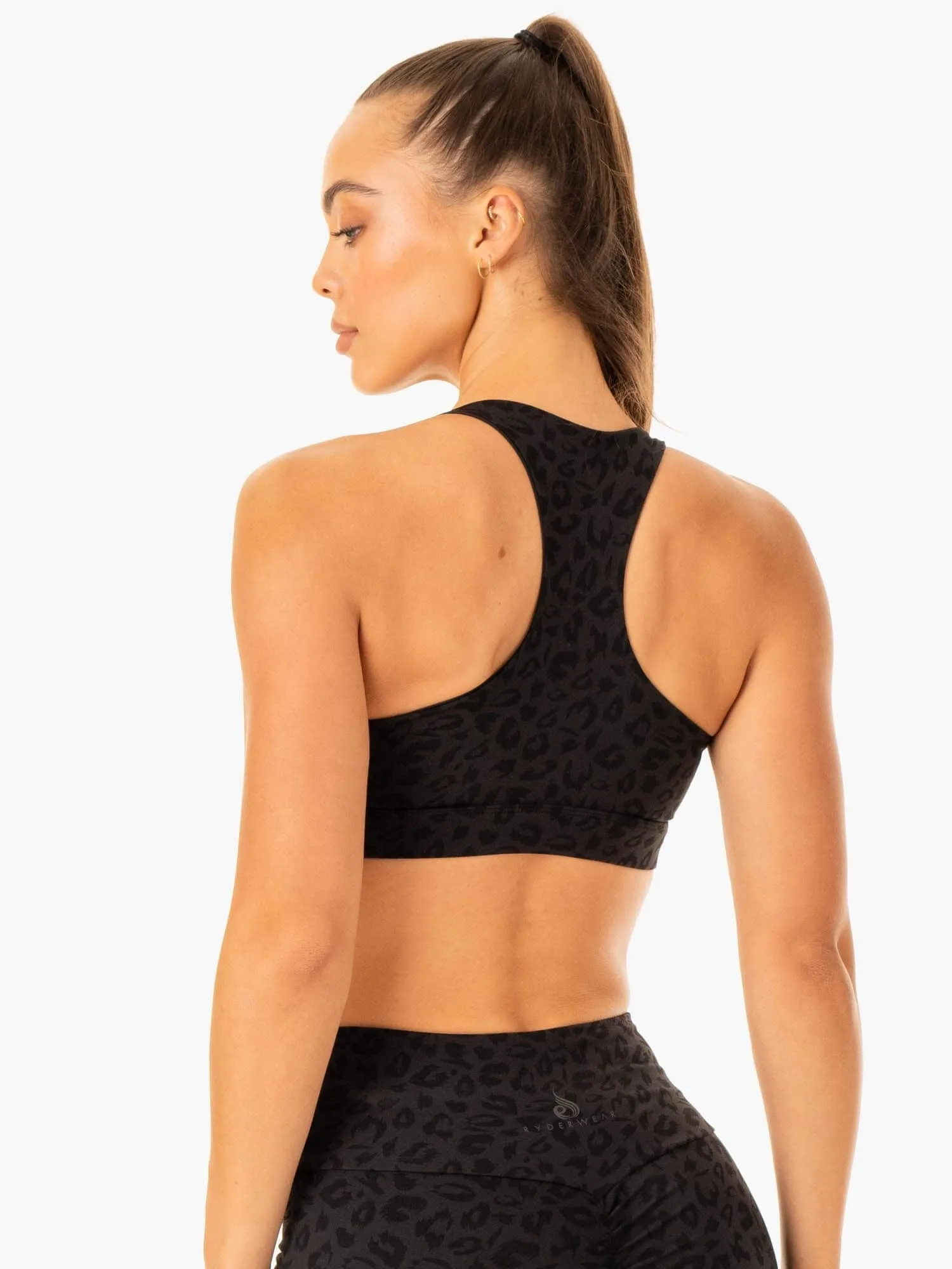 Adapt Twist Sports Bra - Black Leopard sold by Ryderwear product image thumbnail 3