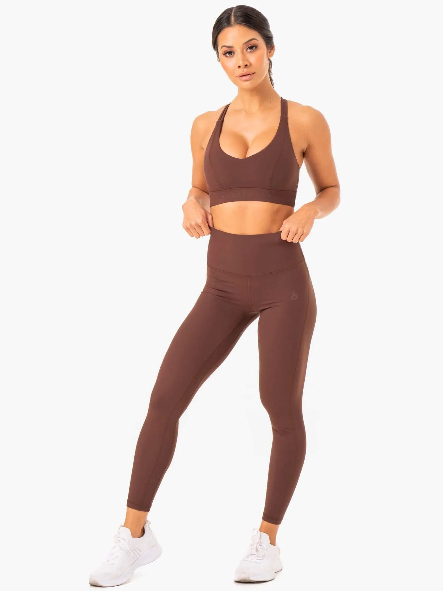 NKD Align Sports Bra - Chocolate sold by Ryderwear product image thumbnail 5