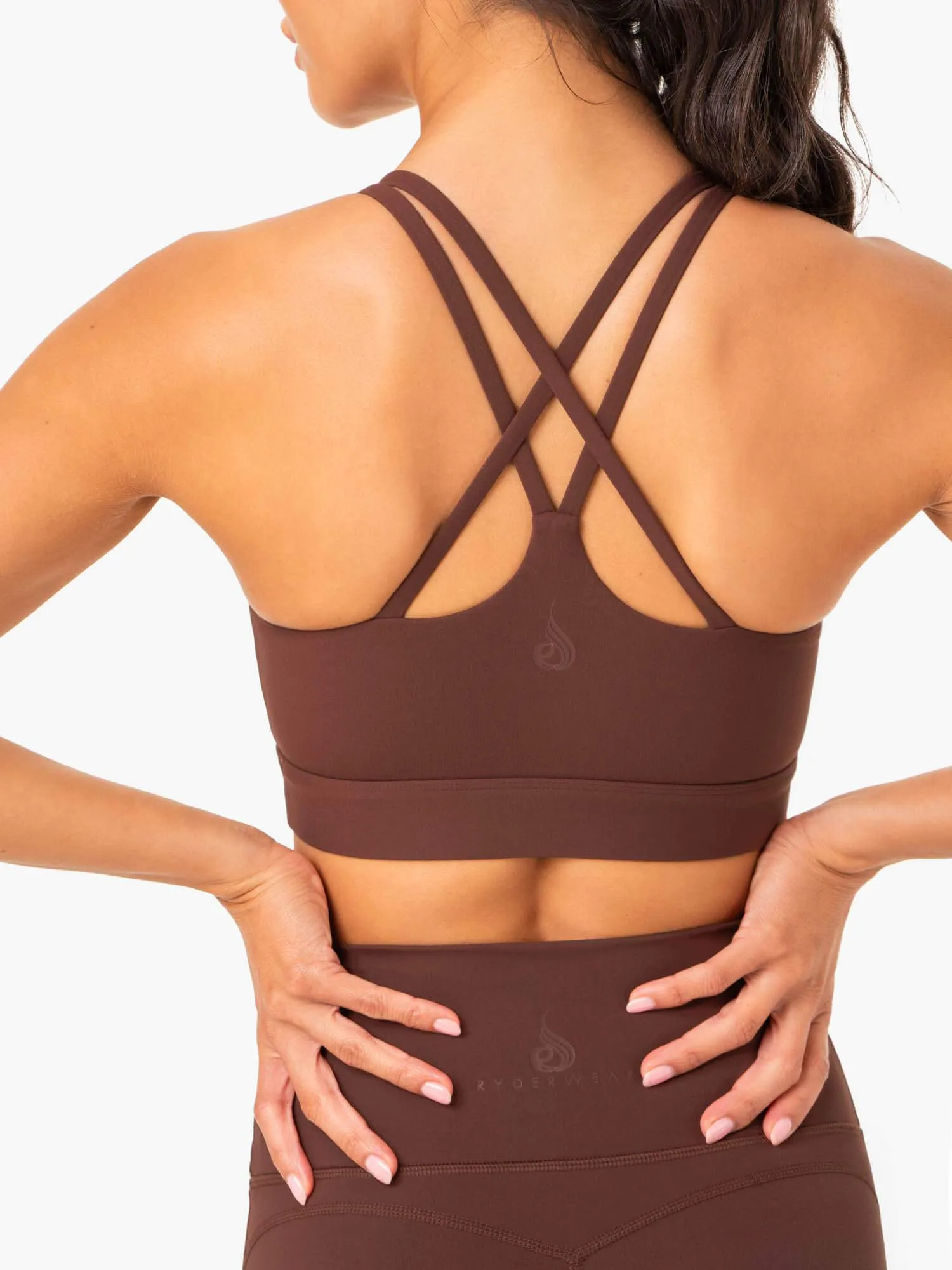 NKD Align Sports Bra - Chocolate sold by Ryderwear product image thumbnail 2