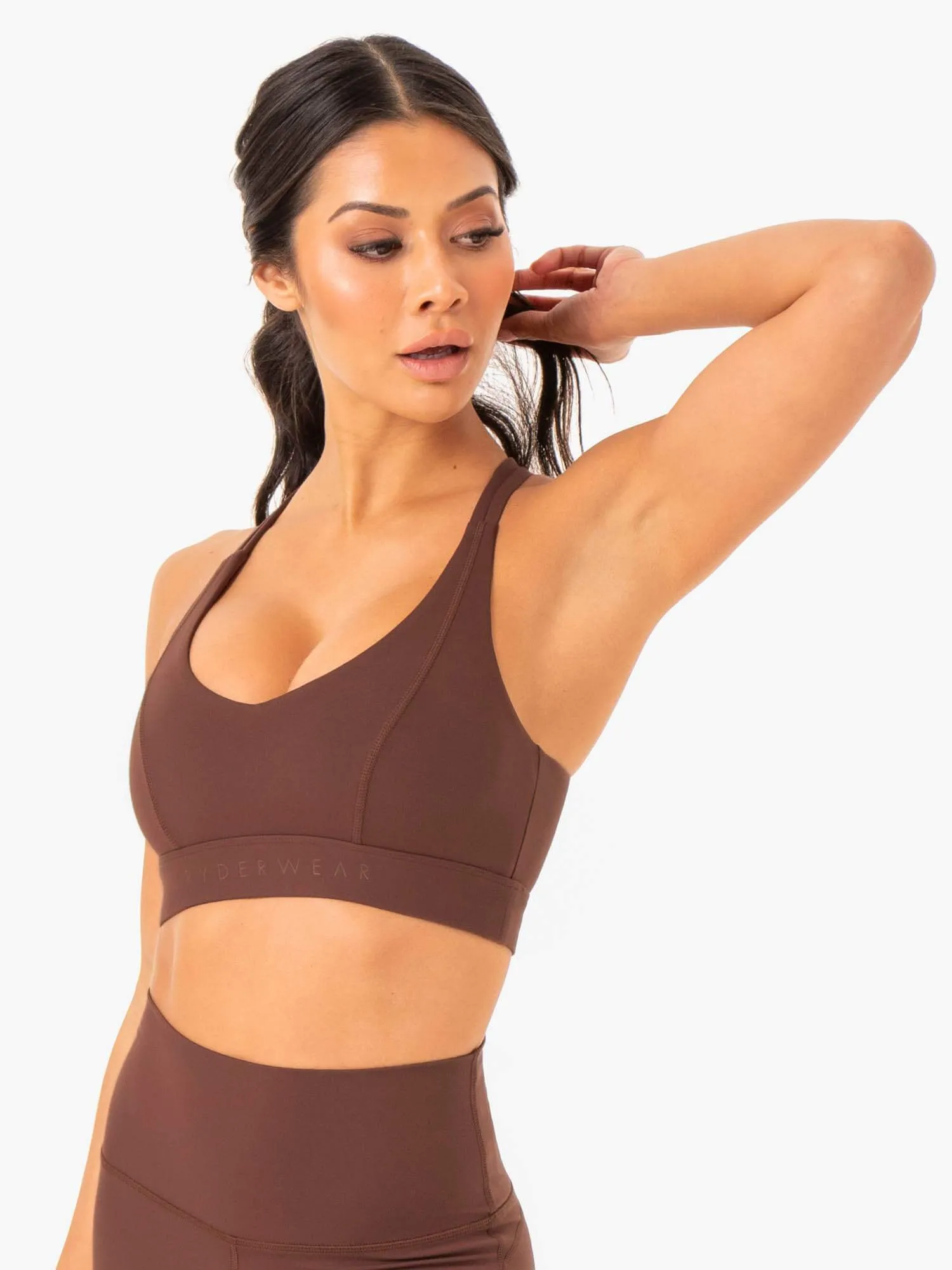 NKD Align Sports Bra - Chocolate sold by Ryderwear product image thumbnail 4