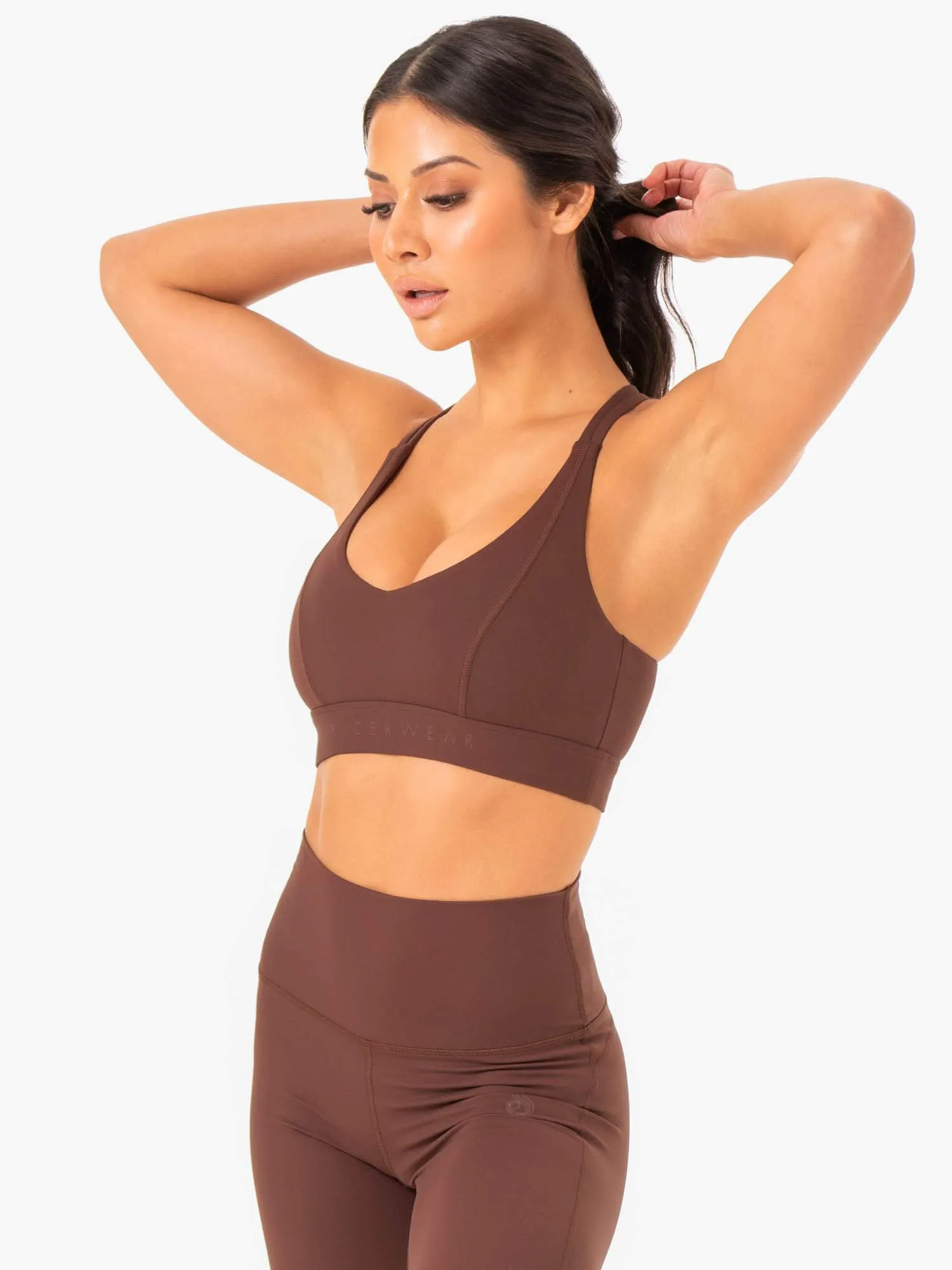 NKD Align Sports Bra - Chocolate sold by Ryderwear product image thumbnail 3