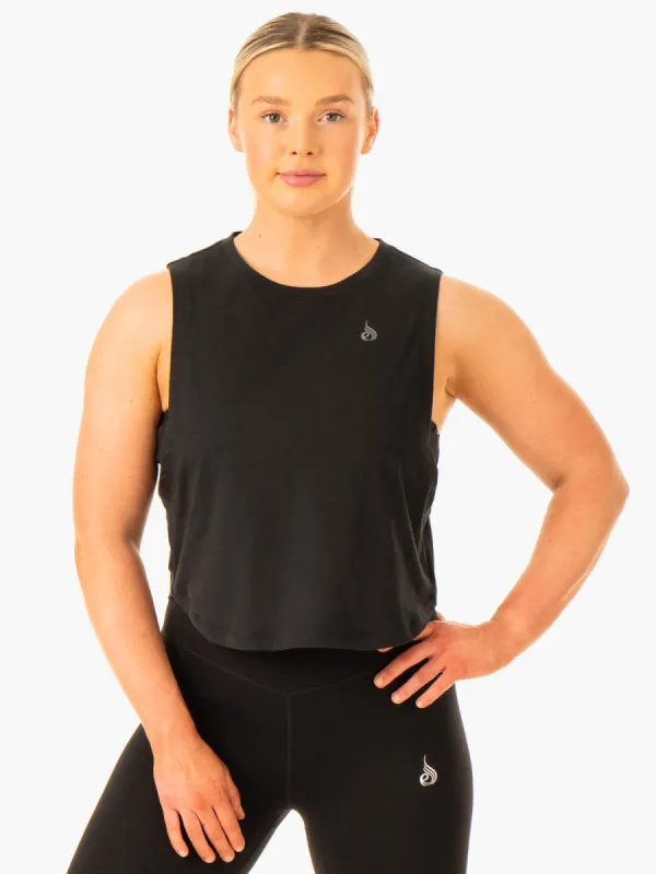Flow Scoop Tank - Black sold by Ryderwear