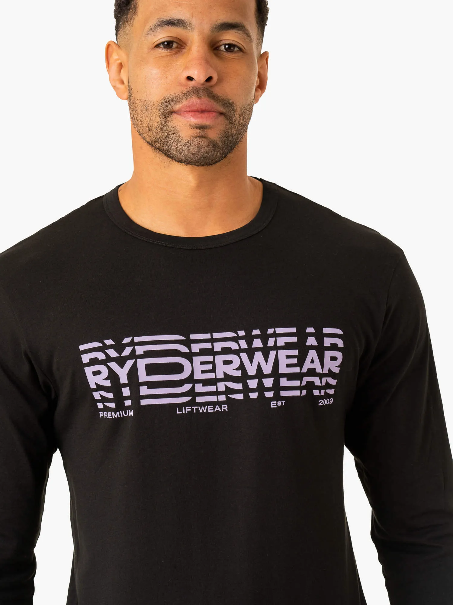 Graphic Long Sleeve T-Shirt - Black sold by Ryderwear product image thumbnail 3