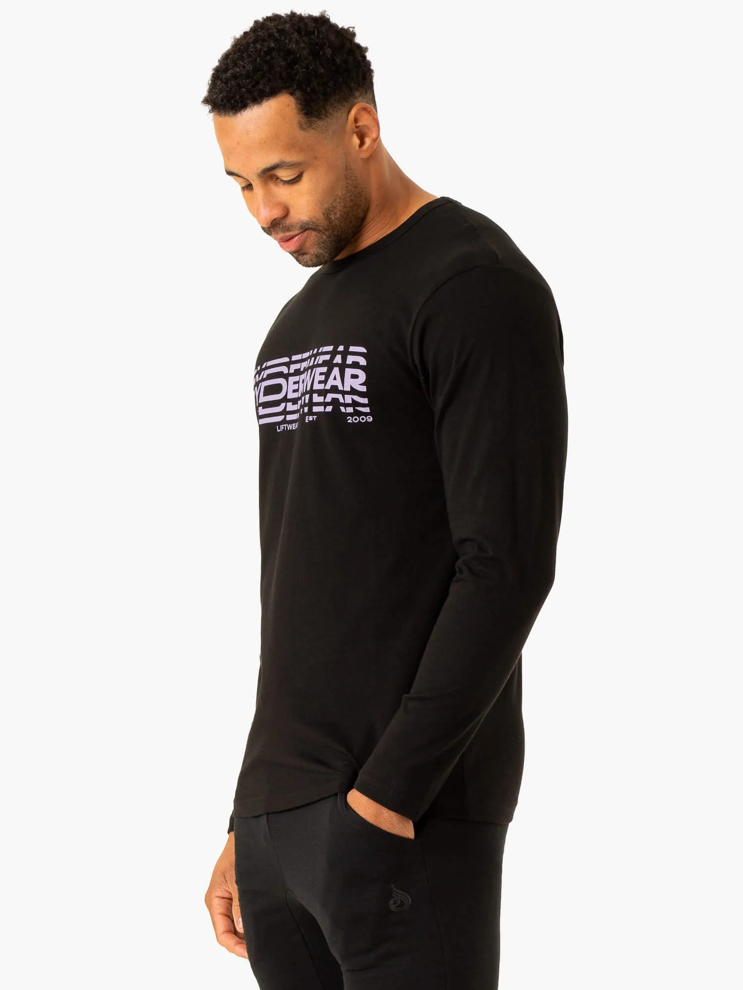 Graphic Long Sleeve T-Shirt - Black sold by Ryderwear product image thumbnail 4
