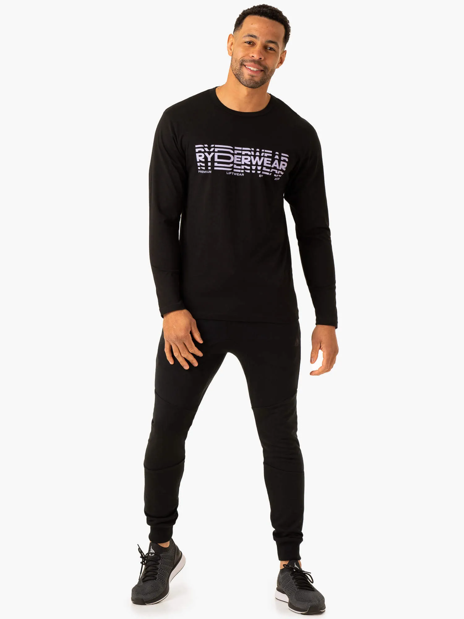 Graphic Long Sleeve T-Shirt - Black sold by Ryderwear product image thumbnail 5