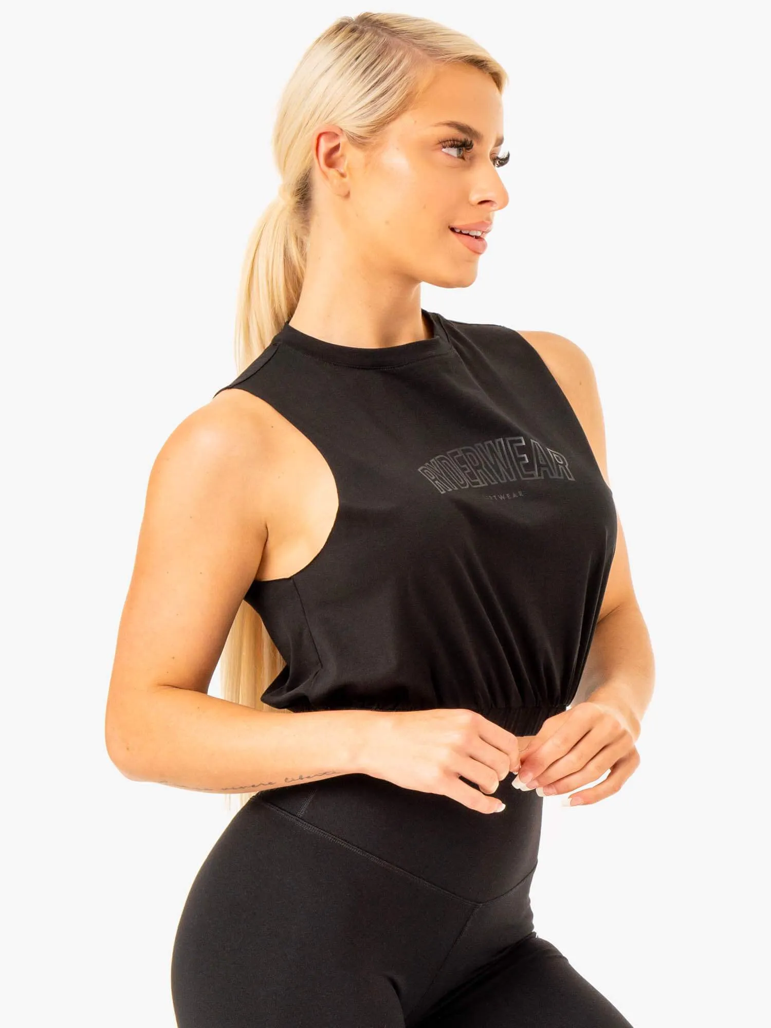Boxer Muscle Tank - Black sold by Ryderwear product image thumbnail 3