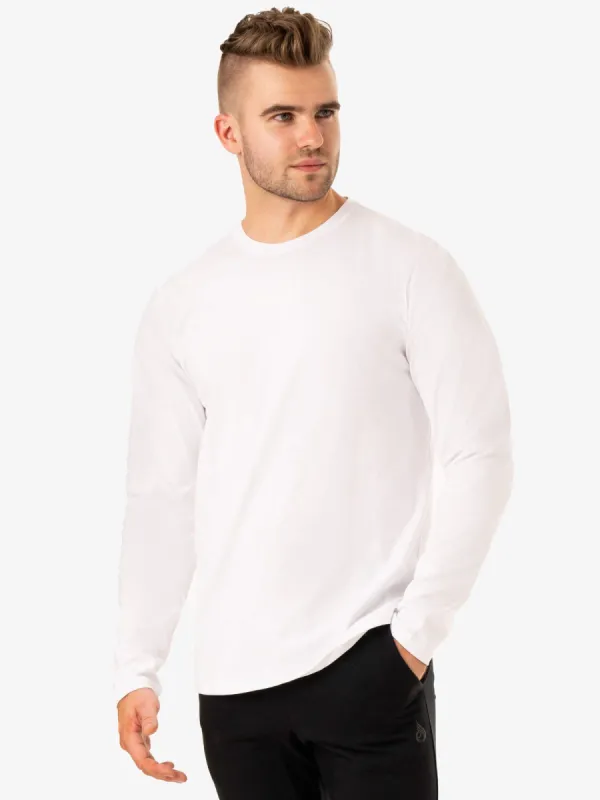Limitless Long Sleeve T-Shirt - White sold by Ryderwear
