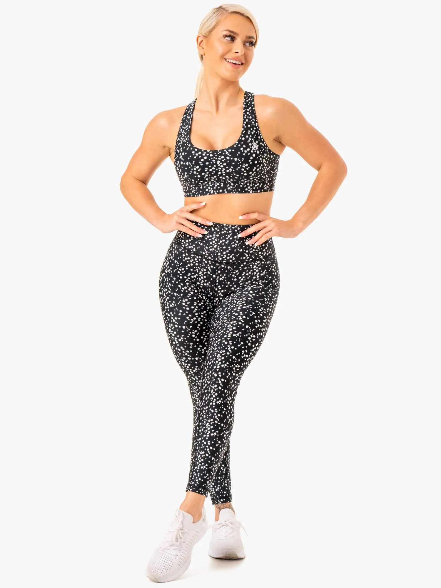 Reform High Waisted Leggings - Black Speckle sold by Ryderwear product image thumbnail 4