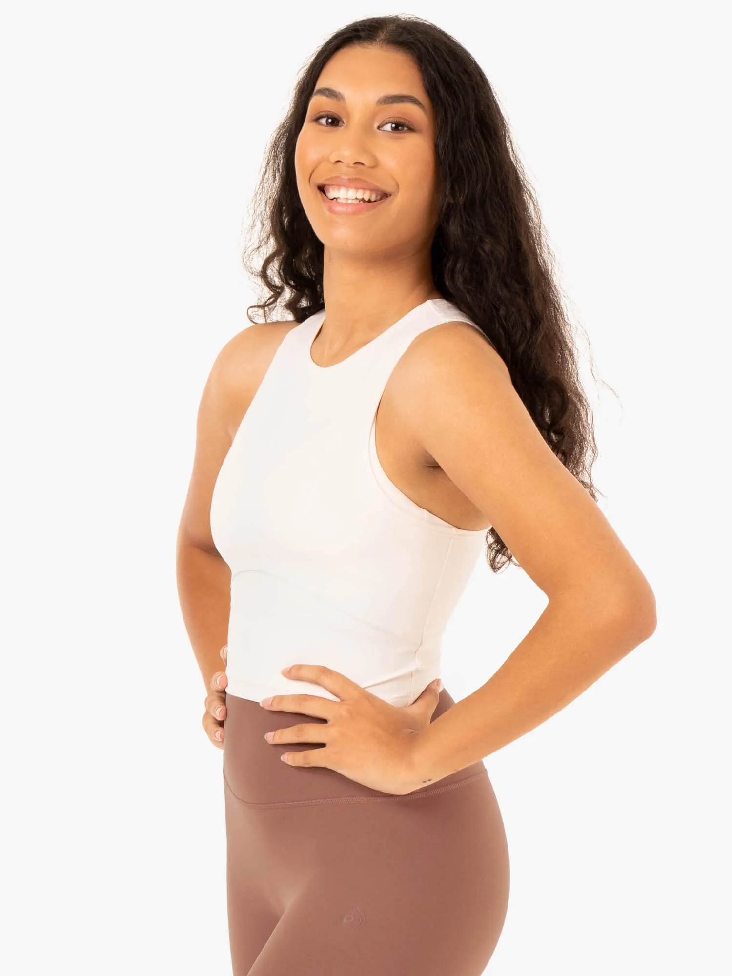 NKD Refine Tank - Off White sold by Ryderwear product image thumbnail 3