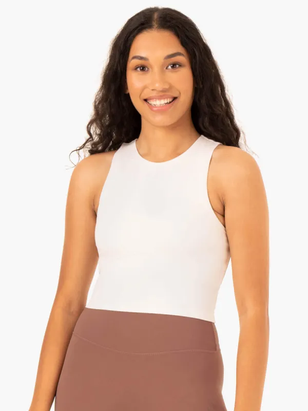 NKD Refine Tank - Off White sold by Ryderwear