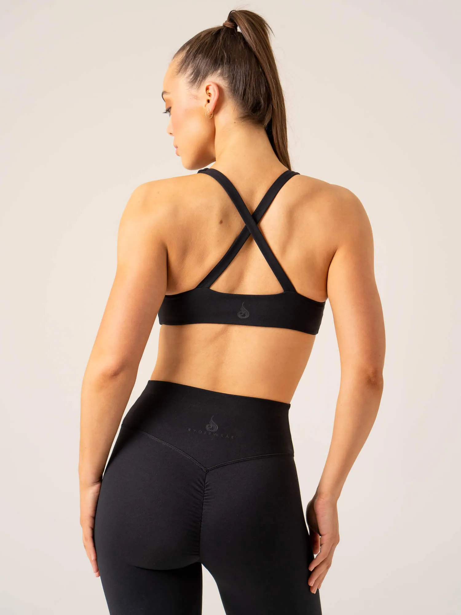 Momentum Twist Sports Bra - Black sold by Ryderwear product image thumbnail 2
