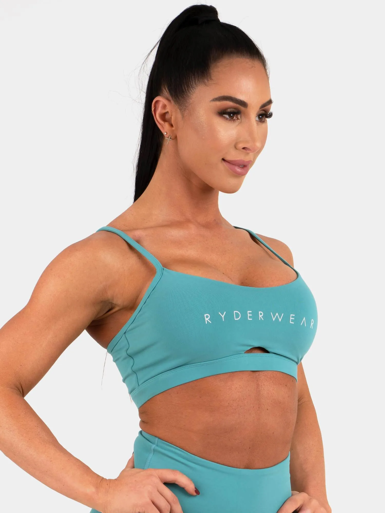 Staples Sports Bra - Teal sold by Ryderwear product image thumbnail 3