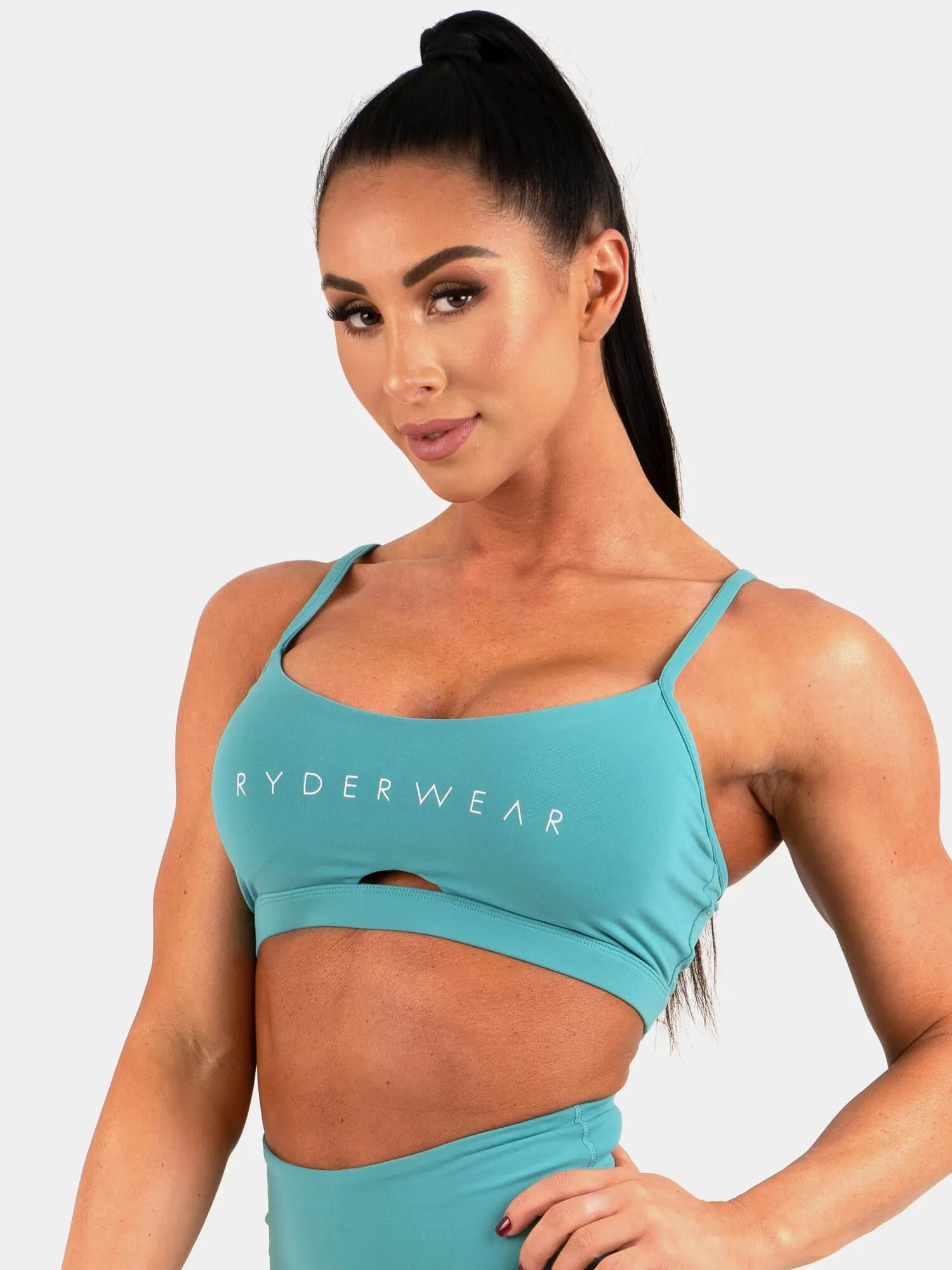 Staples Sports Bra - Teal sold by Ryderwear product image thumbnail 4