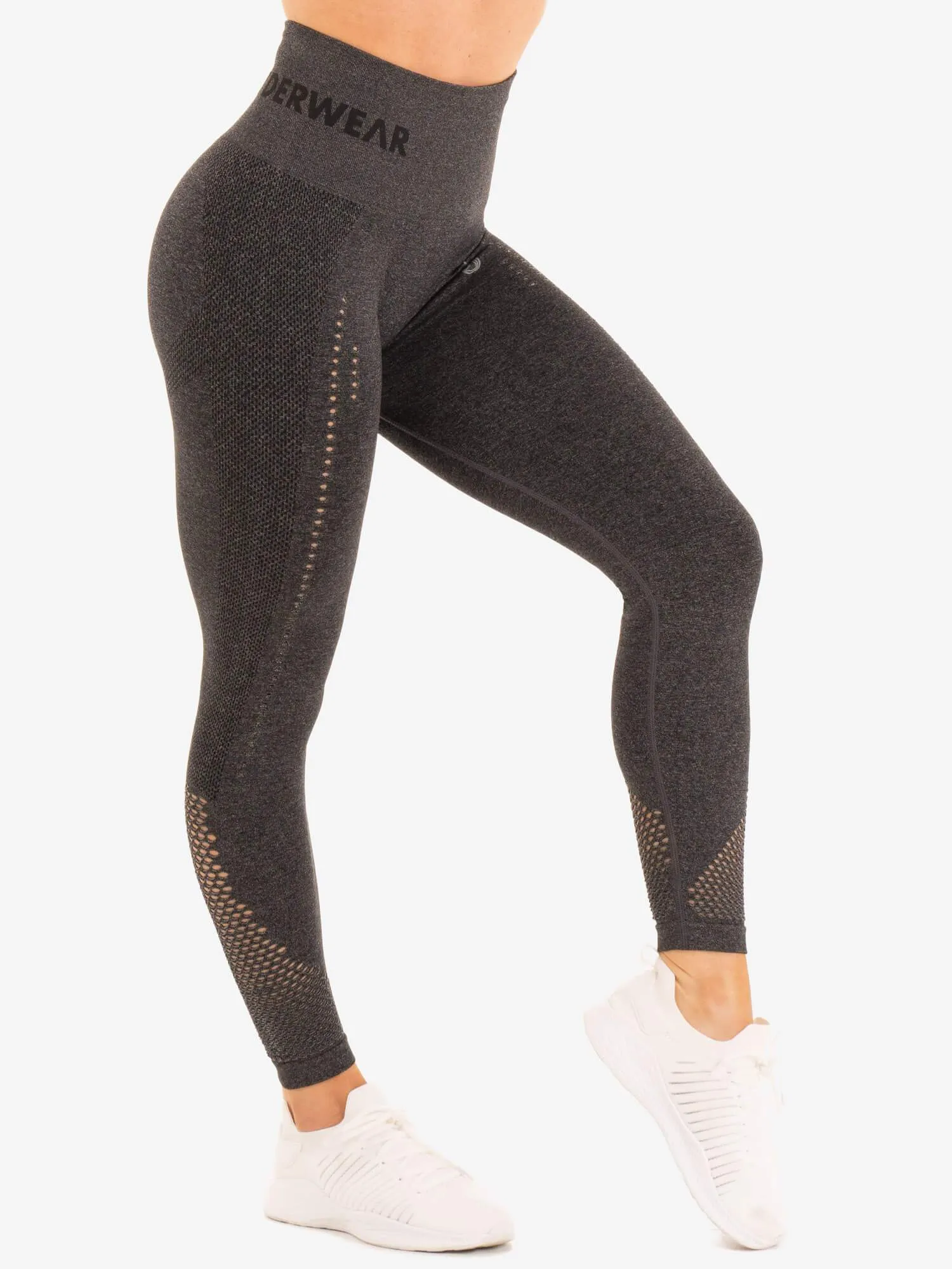 Seamless Staples Leggings - Charcoal Marl sold by Ryderwear product image thumbnail 4