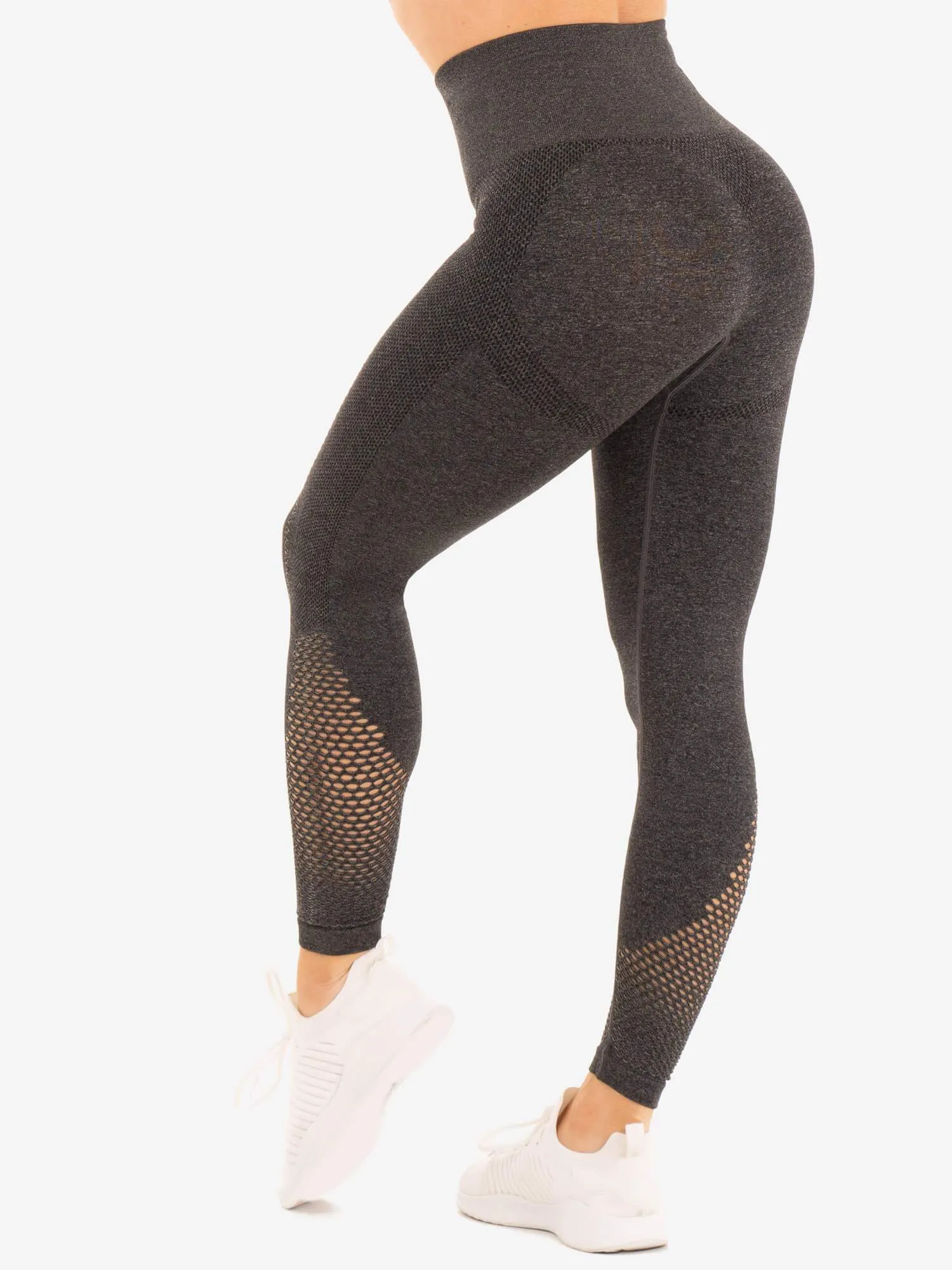 Seamless Staples Leggings - Charcoal Marl sold by Ryderwear product image thumbnail 3
