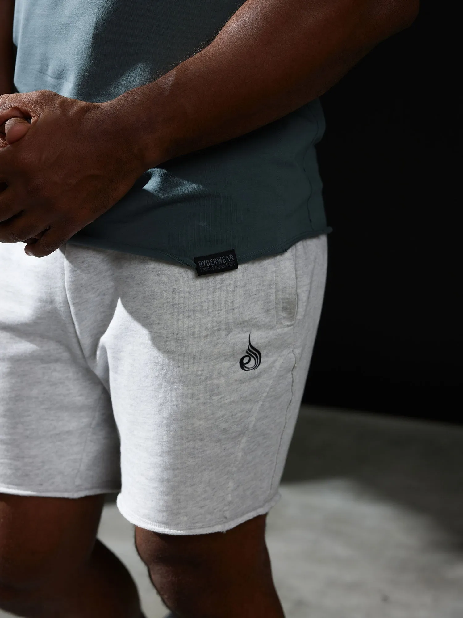 Force 6" Track Short - Chalk Grey Marl sold by Ryderwear product image thumbnail 2