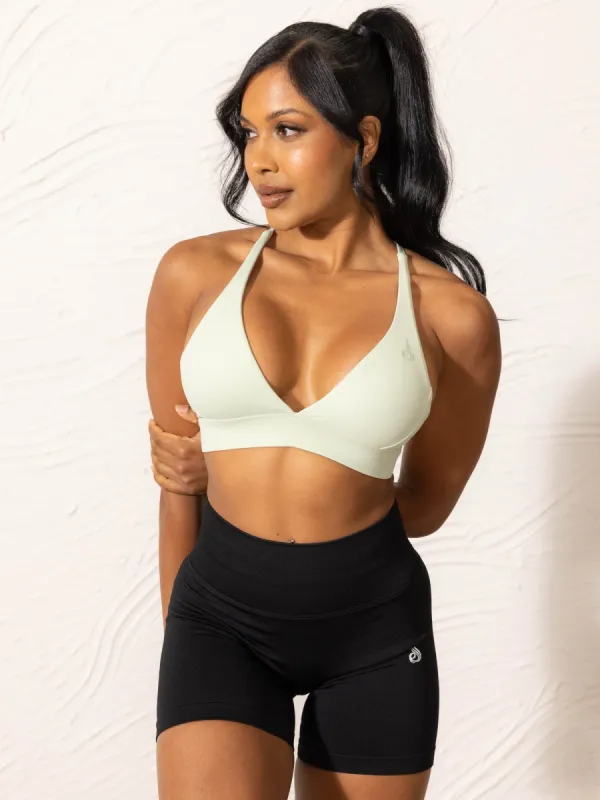 NKD Low Neck Sports Bra - Cucumber sold by Ryderwear