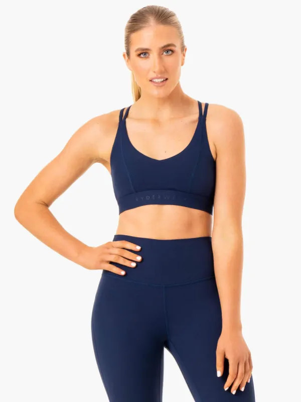 NKD Align Sports Bra - Navy sold by Ryderwear