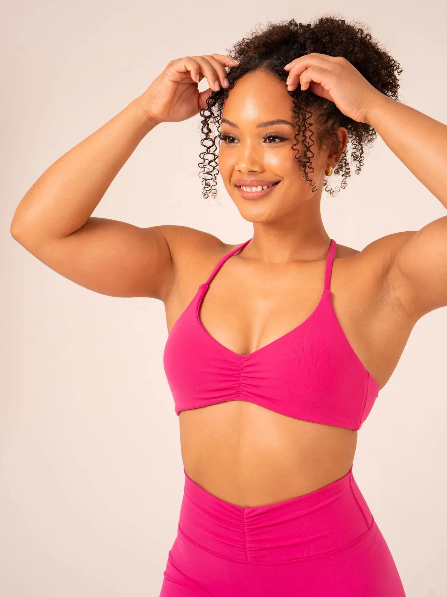 Tempo Sports Bra - Hot Pink sold by Ryderwear product image thumbnail 4