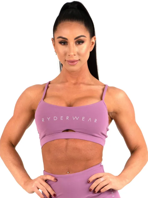 Staples Sports Bra - Purple sold by Ryderwear