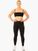 Convertible Bandeau Sports Bra - Black sold by Ryderwear