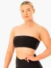 Convertible Bandeau Sports Bra - Black sold by Ryderwear